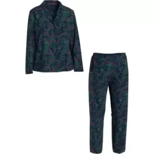 Image of Tommy Bodywear Ls Satin Pj Set Paisely - Green