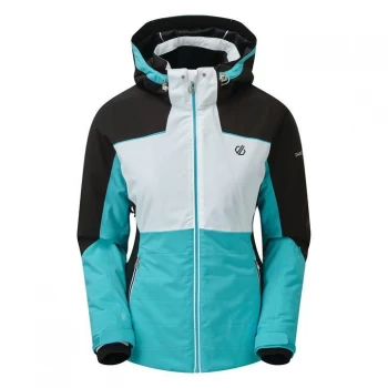 image of Dare2B Flourish Waterproof Ski Jacket - Azure/White