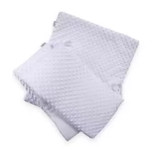 Image of Clair de Lune Dimple Crib/Cradle Quilt & Bumper Bedding Set - White