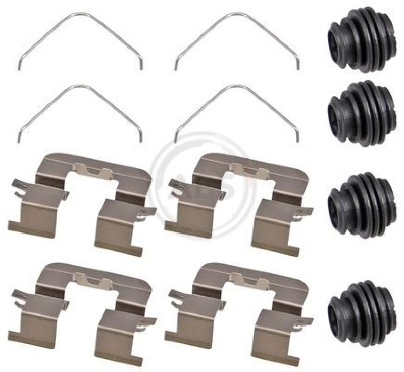 Image of A.B.S. Brake pad fitting kit A.B.S. 1933Q