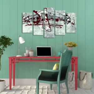 Image of 5ABSMDF-30 Multicolor Decorative MDF Painting (5 Pieces)