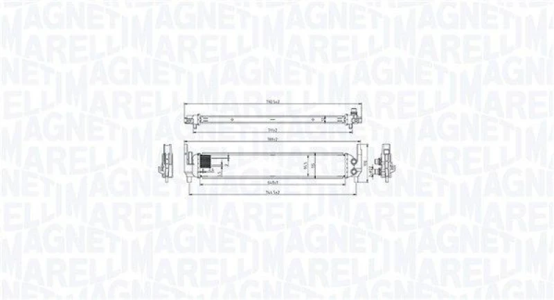 Image of MAGNETI MARELLI Intercooler MAGNETI MARELLI 351319206060