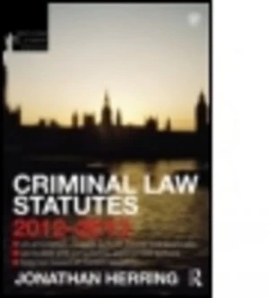Image of Criminal Law Statutes 2012-2013 by Jonathan Herring Book