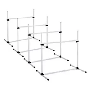 Image of PawHut Canine Agility Set White 650 mm x 950 mm x 950 mm