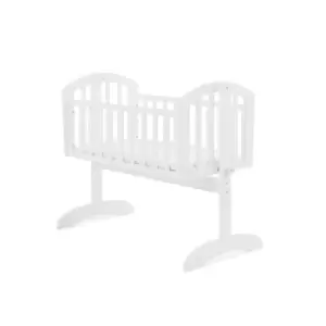 image of Obaby Sophie Swinging Crib Pine White