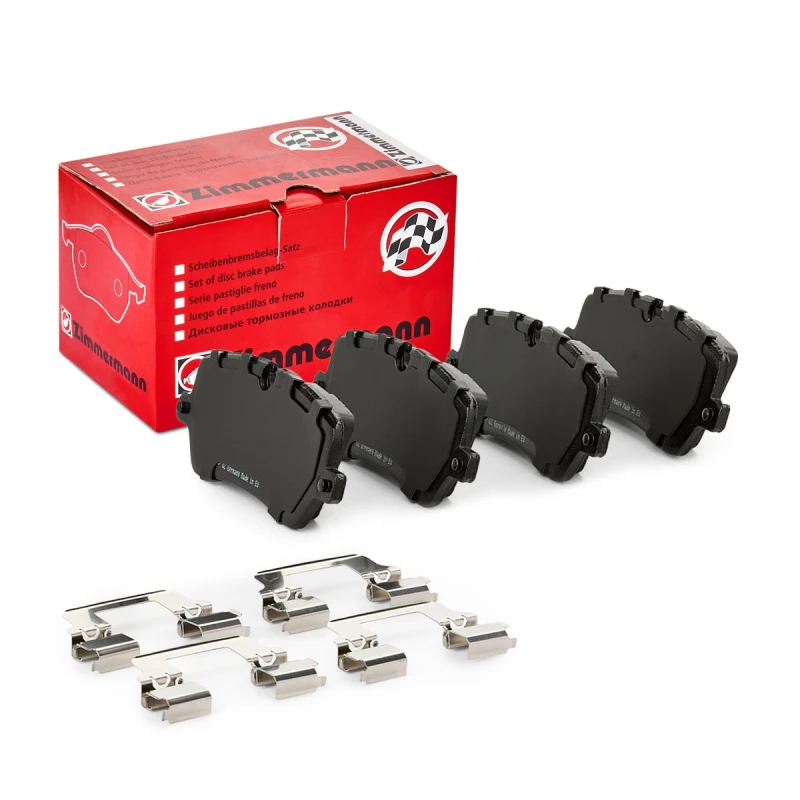 Image of ZIMMERMANN 25720.173.2 Brake pad set Rear Axle, prepared for wear warning indicator, Photo corresponds to scope of supply Brake Pad Set,disc brake (4