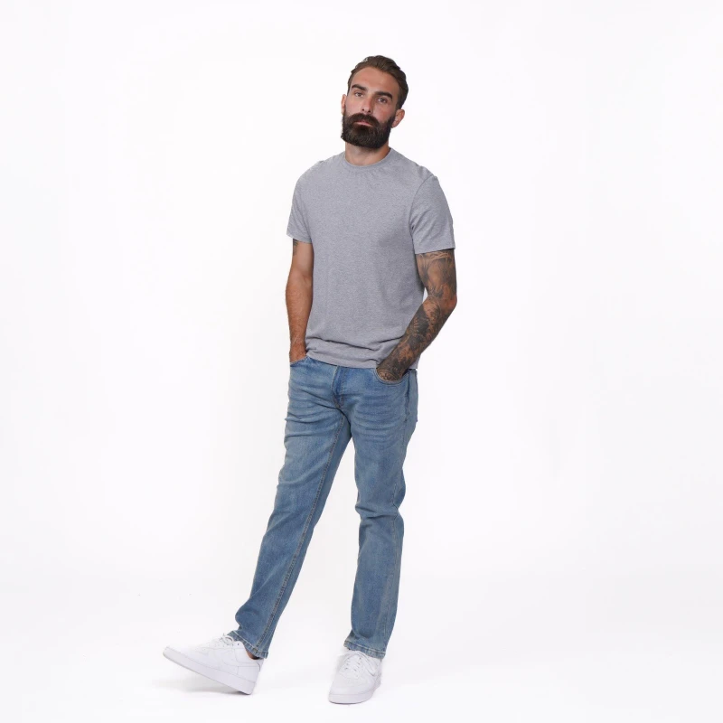 Image of Firetrap Firetrap Rom Straight Leg Jeans Mens Reg Light Wash male 30W S