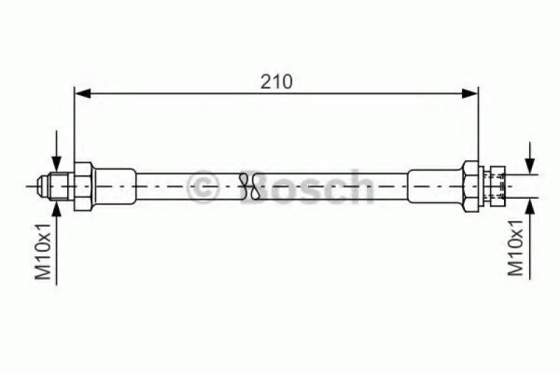 Image of Bosch 1 987 476 327 Brake Hose Brake Hose (83)