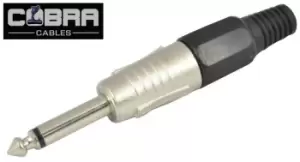 image of "Jack Plug Metal Mono 6.35mm-1/4" With Strong Cable Grip"