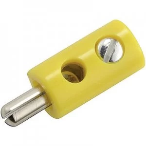 Image of Mini jack plug Plug straight Pin diameter 2.6mm Orange