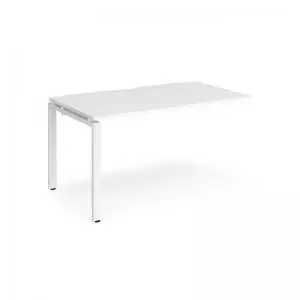 Image of Adapt add on unit single 1400mm x 800mm - white frame and white top