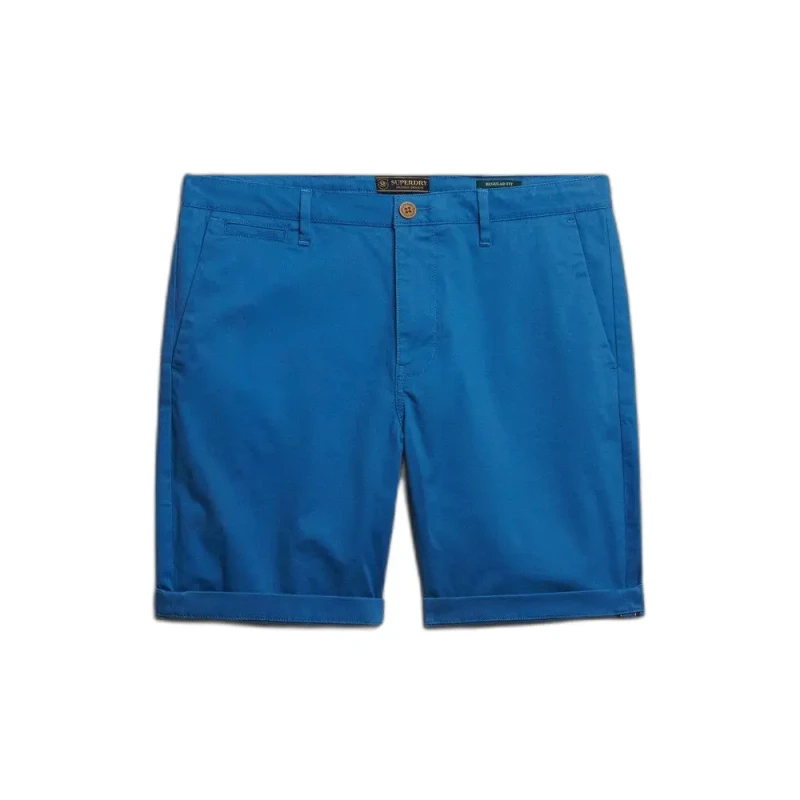 Image of Superdry Chino shorts Superdry Premium Regular Bleu Male 36