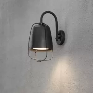 Image of Perugia Outdoor Modern Wall Light Black, IP44