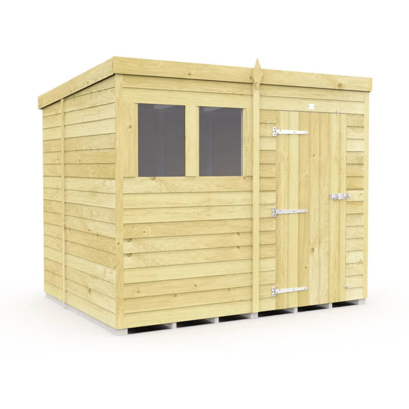 Image of Diy Sheds 8 X 6 Pent Shed Shiplap Pressure Treated One Colour WFSZW Unisex