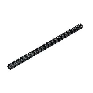 Image of 5 Star Office Binding Combs 21 Ring 125 Sheets A4 16mm Black Pack 100