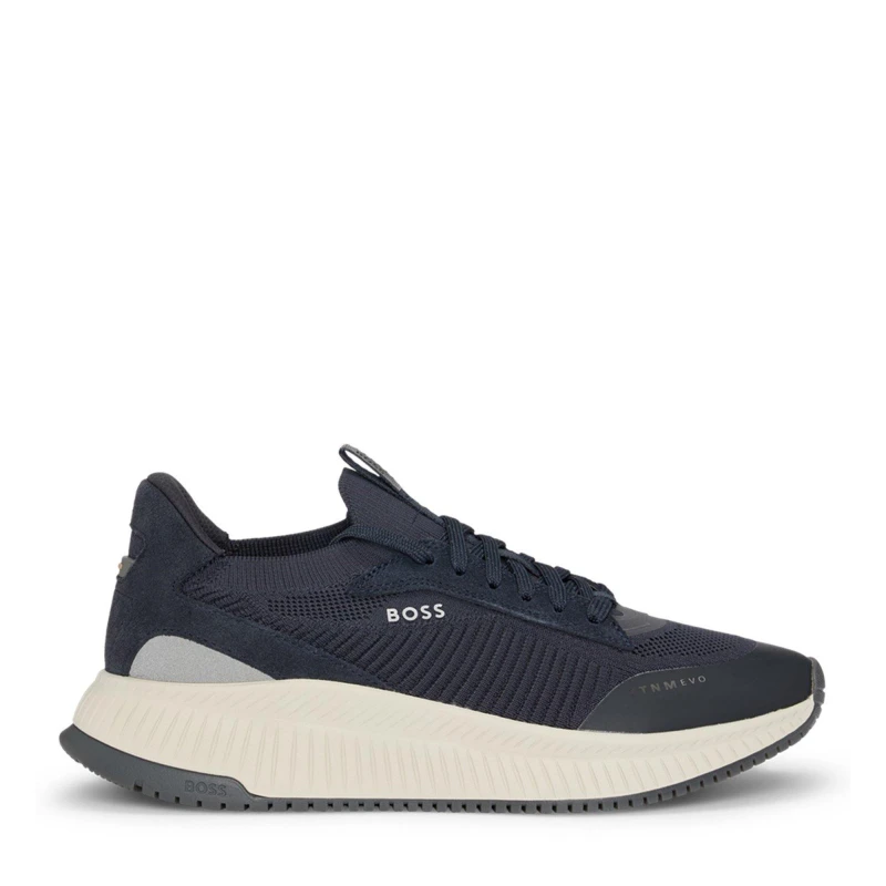 Image of Boss Mens TTNM EVO Trainers with Signature Detailing Navy 401 male 6 (40)