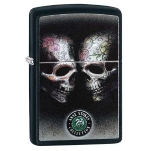 Zippo Anne Stokes Tattoo Skulls Black Regular Windproof Lighter