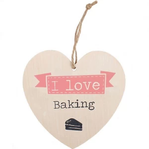 Image of Love Baking Hanging Heart Sign