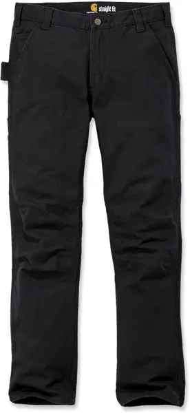 Image of Carhartt Straight Fit Stretch Duck Pants, black, Size 32