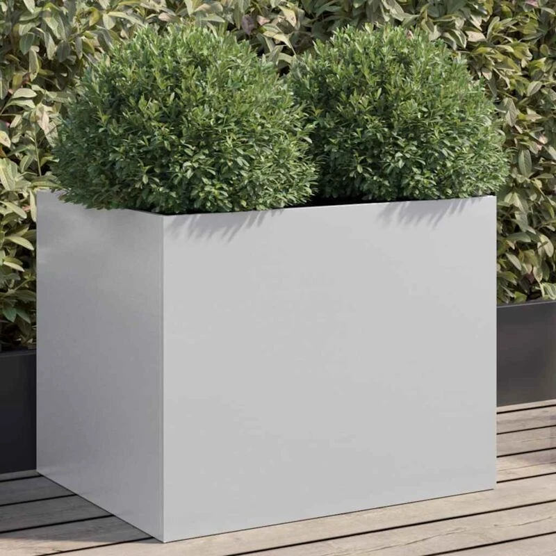Image of VIDAXL Planter Silver 62x47x46cm Galvanised Steel Vidaxl 8721012364646