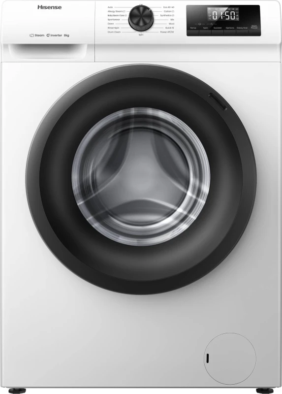 Image of Hisense 1Q Series WF1Q8041BW 8kg Washing Machine with 1400 rpm - White - A Rated