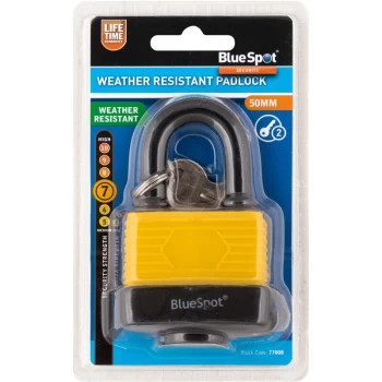 77008 50mm Weather Resistant Padlock - Bluespot