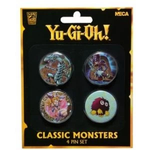 image of Yu Gi Oh Classic Monsters 4 Piece Pin Set