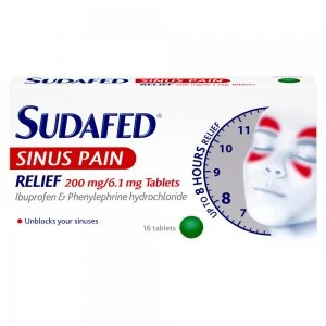 Image of Sudafed Sinus Pain Relief Tablets 16's