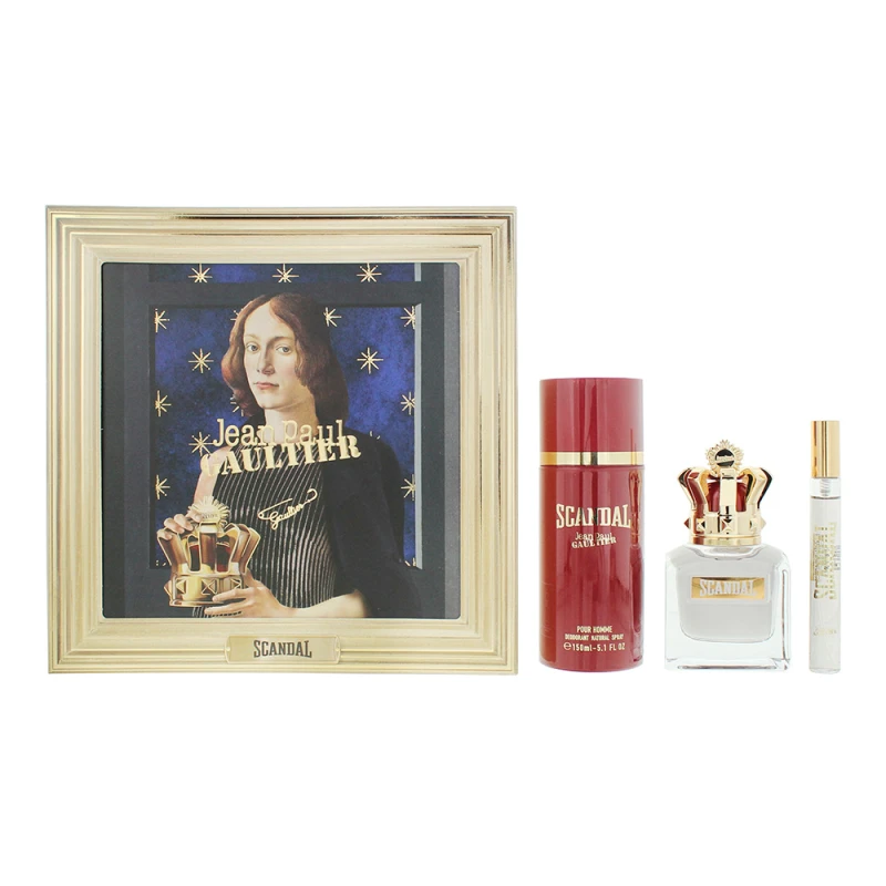 Image of Jean Paul Gaultier Scandal Pour Homme Eau de Toilette Giftbox 50ml + 10 ml + 150ml