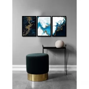 Image of 3PSCTCIZ-001 Multicolor Decorative Framed MDF Painting (3 Pieces)