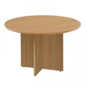 Arista 1200mm Round Meeting Table OAK KF72049