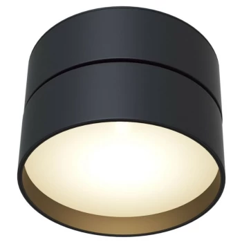 Maytoni Lighting - Onda Integrated LED Surface Mounted Ceiling Downlight Black