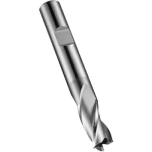 image of S813HB 2.00MM Carbide 3 Flute Weldon Flat Short Series Slot Drill - Alcrona Coated DIN 6527L