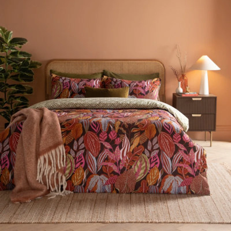 Image of Furn Furn Utopia Printed Reversable Duvet Cover Set Size: Double Multi Double Unisex 5025532358288