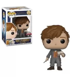 image of Fantastic Beasts 2 Newt with Postcard EXC Pop! Vinyl Figure