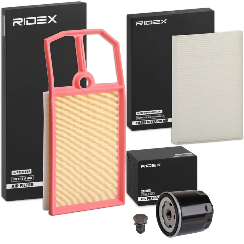 Image of RIDEX 4055F0209 Filter Set with air filter, with pre-filter Filter Set (4055)