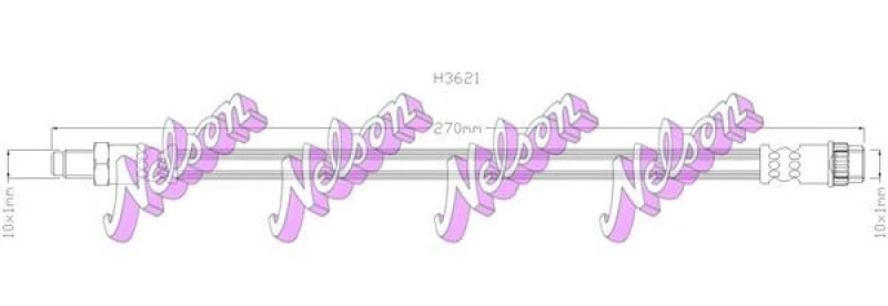 Image of Brake hose KAWE H3621