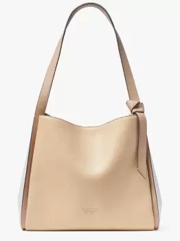 Image of Kate Spade Knott Colorblocked Large Shoulder Bag, Warm Stone Multi, One Size