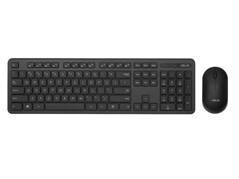 Image of ASUS CW100 keyboard Mouse included Universal RF Wireless Black
