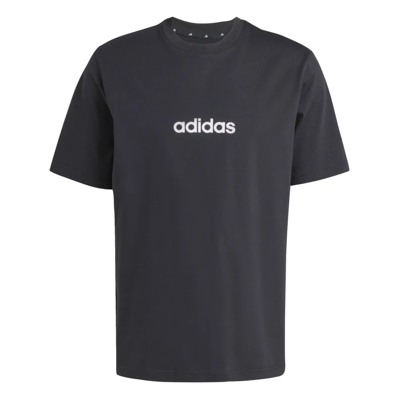 Image of adidas Essentials Single Jersey Logo T-Shirt Mens Regular Fit T-Shirts S Black 59592644350