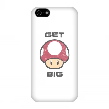 image of Nintendo Super Mario Get Big Mushroom Phone Case - iPhone 5C - Snap Case - Gloss