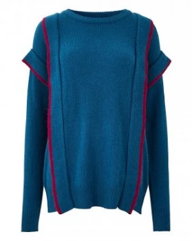 Image of Junarose Frill Shoulder Pullover