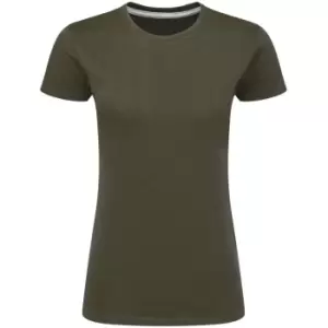 image of SG Womens/Ladies Perfect Print Tee (S) (Military Green)