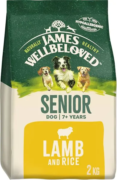 James Wellbeloved Senior Lamb and Rice Dry Dog Food 2kg