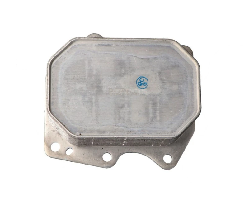 Image of NISSENS 90752 Oil Cooler ** FIRST FIT ** with gaskets/seals, without filter Aluminium Oil Cooler,engine oil (469)
