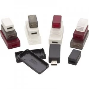 image of Hammond Electronics 1551USB1BK 1551USB1BK USB casing 35 x 20 x 15.5 Acrylonitrile butadiene styrene Black (RAL 9005)