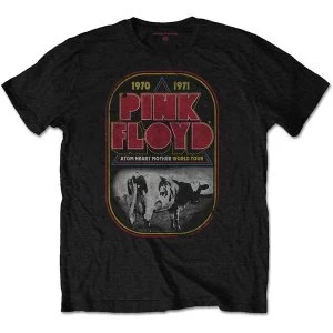 Image of Pink Floyd - AHM Tour Unisex Large T-Shirt - Black