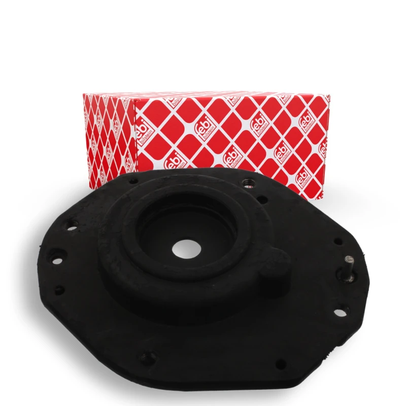 Image of FEBI BILSTEIN 17801 Top strut mount Front Axle, without ball bearing Elastomer Suspension Strut Support Bearing (1180)