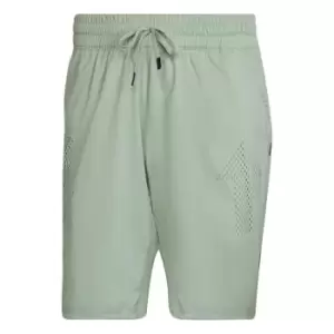 image of adidas Paris HEAT. RDY Tennis Ergo Shorts 9" Mens - Magic Lime / Black