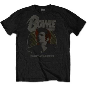 Image of David Bowie - Vintage Ziggy Unisex Large T-Shirt - Black